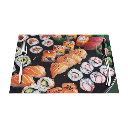 Set de table Sushi en PVC chic et lavable pour sublimer vos repas