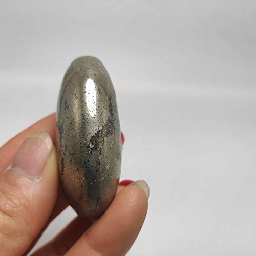 100g Pietre di Palma di Cristallo di pirite Rara Naturale Lucido potenti Guarigione Cristalli Grezzi Dare Palmo della Mano Crystal Specimen