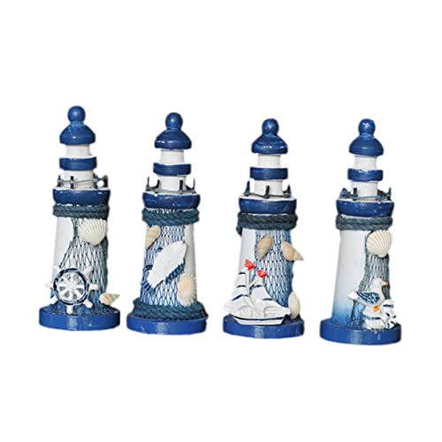 Phare Décorations Pour La Maison Phare miniature - Phare de plage - Décoration de table - Style méditerranéen Phare De La Décoration Extérieure