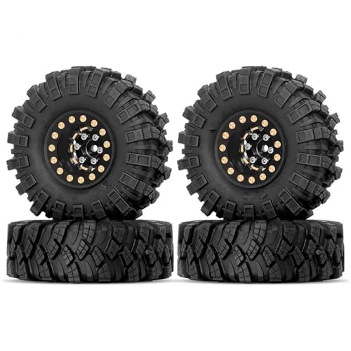 RC�^�C�� For Axial For SCX24 For Gladiator For C10 For Deadbolt 1/18 1/24 RC �N���[���[�J�[ 1.0 �z�C�[�� �^�C�� �l�K�e�B�u �I�t�Z�b�g 7 �~�����[�g��
