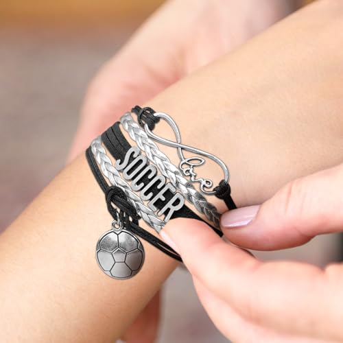 Image of Gymnastics Bracelets for Girls Gifts for Teen Girls,Teams Initial Charm Jewelry,Sport Ballerina Birthday Christmas Gifts