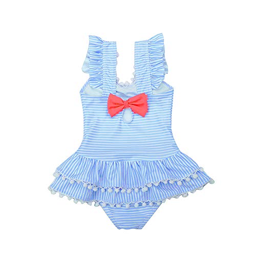 Image of FreeLu Baby Girls' One Piece Cartoon Swimsuit Animal Print Bathing Suit Ruffles Swimwear Cute Baby Bikini Beachwear