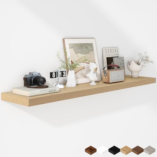 Fun Memories Floating Shelves - 12 Inch Rustic Wooden Wall
