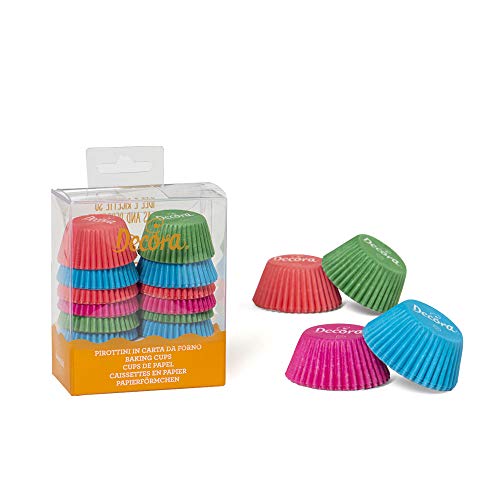 Decora 228 Pieces Coloured Baking Cups, 32 x 22 mm, 30 x 3.2 x 2.2 cm, Pink