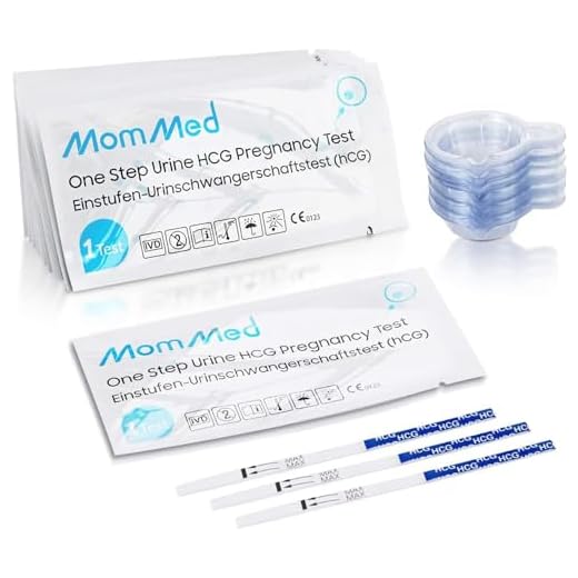 MOMMED Tiras de pruebas de embarazo rápidas y fiables (HCG20) con 20 vasos de orina, detección temprana, Test ultrasensibles para mujeres