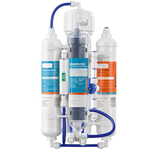 Measury Système d'osmose d'aquarium 380 l/jour + kit de filtre à réinjection de 630 ml - Système d'osmose inverse et filtre à eau ultra pure