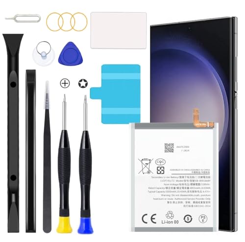 Svenirven Galaxy S23 Ultra Battery 2026 New Upgraded Battery for Samsung Galaxy S23 Ultra SM-S918U SM-S918U1 SM-S918B with Full Remove Repair Tool Kit