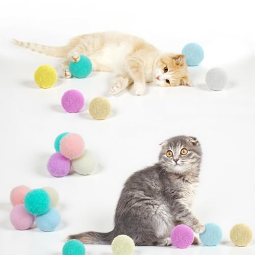 Tyqour 200 Stück Bunte Pompons zum Basteln Pastell 15mm Pompoms Bommeln zum Basteln,Filzkugeln Klein Mini Pompons Bunt Pom Poms für Weihnachten Ostern Kinder DIY Kreativen Handwerk Dekorationen