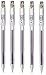 Pilot Hi-Tec-C 025 Gel Ink Pen, Hyper Fine Point 0.25mm, Black Ink, LH-20C25, Value Set of 5