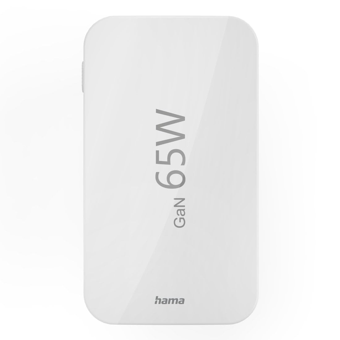 Hama składana przenośna szybka uniwersalna ładowarka sieciowa GAN 65W do smartfona, smartwatcha, tabletu, słuchawek 2x USB-C 1x USB-A biała