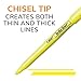 BIC Brite Liner Highlighters, Chisel Tip, 12-Count Pack of Blue Highlighters, Ideal Highlighter Set for Organizing and Coloring