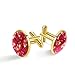 nakw88 Gemelli classici in acciaio inox con confezione regalo per uomo donna rosso ventilatore giapponese Cherry Blossom