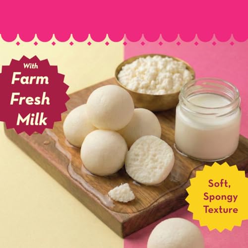 Image of GO DESi - Rasgulla | Made with Farm Fresh Milk| 5 pieces| 200 grams | Indian Mithai | Classic sweets | Sweets Gift Pack