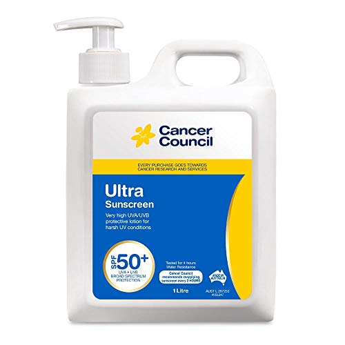 Cancer Council Ultra SPF 50+ Sunscreen Pump Bottle, 1 L