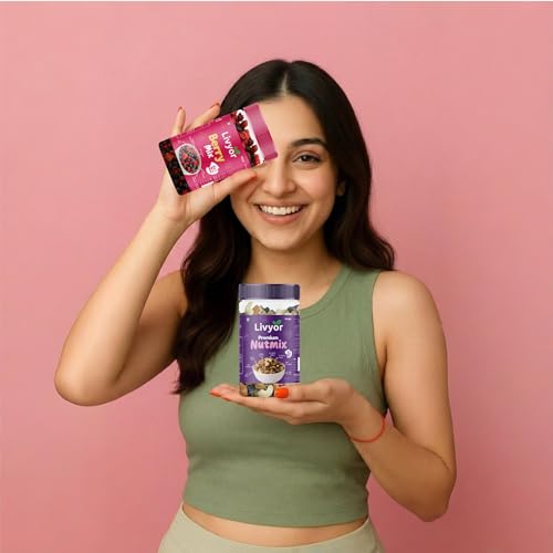 Image of Livyor Family Snacks Pack | Winter Essentials for eating | Combo of 4 Healthy Assortments | Roasted Cashews, Dry Fruits Mix, Berries, Daily Protein Snack | Nutrient-Rich Treats for Family | Dry Fruits Combo Pack offer and Nuts | Healthy and Tasty | Gourmet Snack | Not Fried | Best Gifting Option | Pack of 4