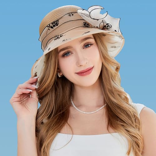 Sombrero de mujer KORADI Derby Kentucky de organza miniatura 4