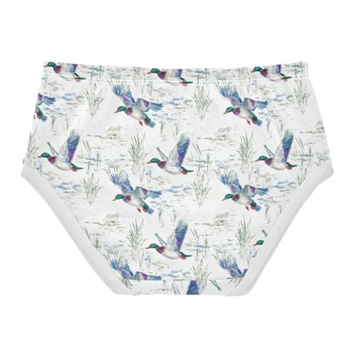 Girls Underwear Soft Cotton Mallard Ducks Kids Panties in Sizes 2/3t, 4t, 5t, 6 and 82