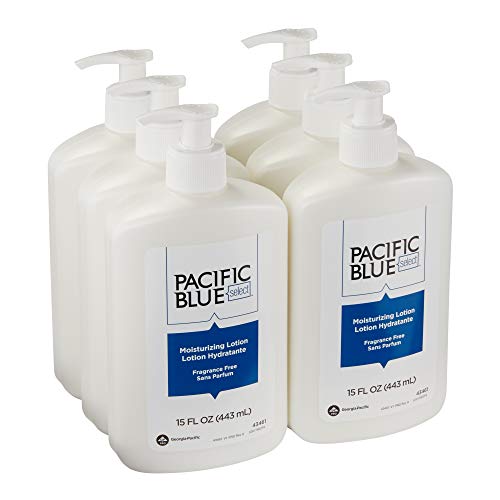 Image of Georgia-Pacific Pacific Blue Select Countertop Moisturizing Lotion by GP PRO, Unscented, 43461, 443 mL Per Bottle, 6 Bottles Per Case