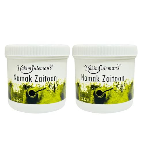 Image of Hakim Suleman's Namak Zaitoon 100% Original | Natural Olive Salt | Helps in Digestion and Acidity Control | Zaitoon Ka Namak for Stomach Health | Herbal Support for Immunity | Pack of 2