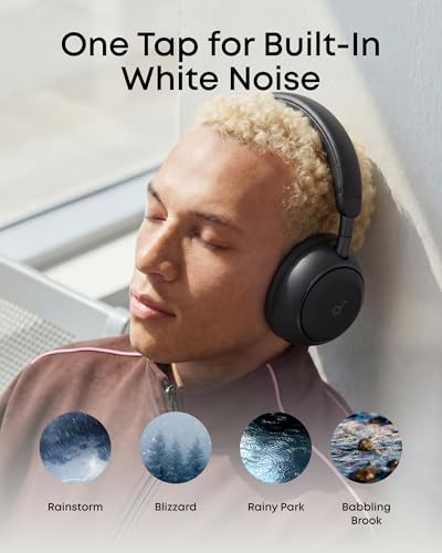 Image of Soundcore Anker Space 2 Bluetooth 6.1 Over-Ear Headphones, Travel-Ready | Active Noise Cancelling, 50H Playtime, LDAC Hi-Res, Dual Connection, Clear Calls, Nap Mode, Wearing Detection, Fast Charging