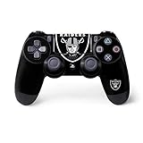 Skinit Decal Gaming Skin Compatible with PS4 Controller - Officially Licensed NFL Las Vegas Raiders Large Logo Design