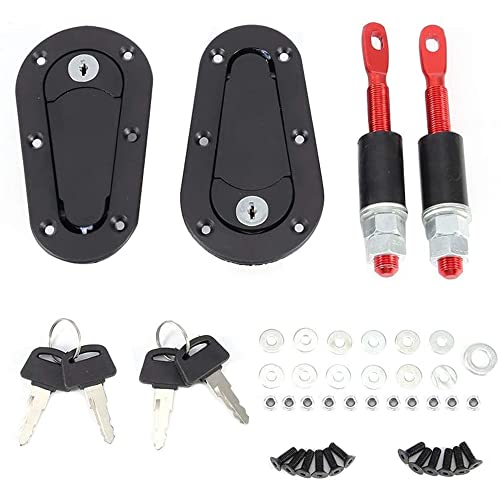 CENPEK Kit universal de pasador de seguridad para capó de motor de coche, color negro