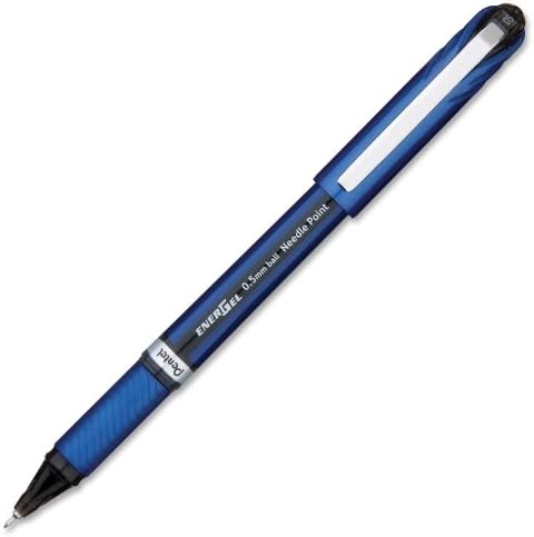 Wholesale CASE of 25 - Pentel EnerGel NV Needlepoint Metal Tip Pens-Gel Pen, Needlepoint, Nonrefillable, 0.5mm, Black Ink