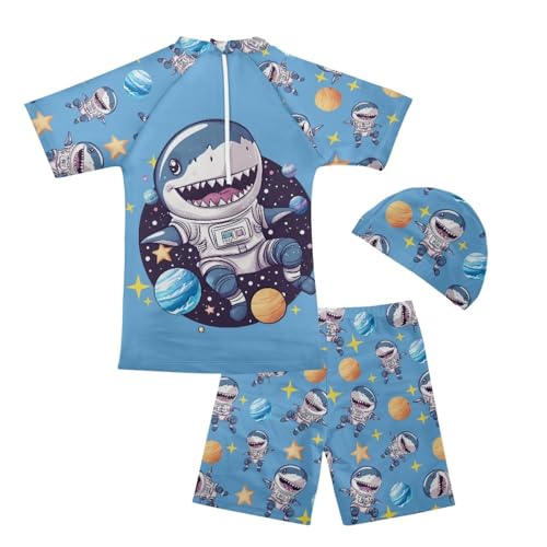 Boys Swimsuits Kids Swim Set for Children Rash Guard Sets with Hat2