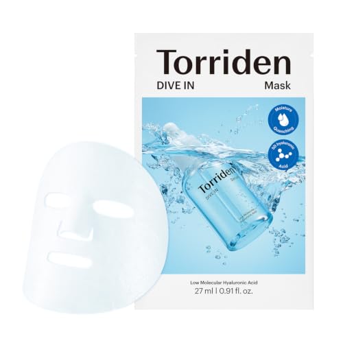 Torriden DIVE IN Hyaluronic Acid Facial Mask (10 sheets) | Deep H...