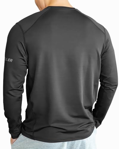 Image of Noble Monk Men's Polyester Regular Fit Solid Full Sleeve Activewear T-Shirt for Casual Wear | Modern Clothing T-Shirt Comfort Fit and High-Performance for Everyday Wear