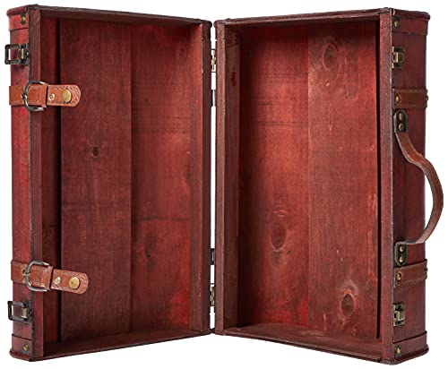 Vintiquewise(TM 3-Colored Vintage Style Luggage Suitcase/Trunk, Set of 34