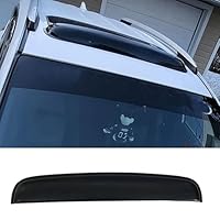 Deebior 880 mm Universal Fit Regen- und Schneefang, Sonnendach, Windabweiser, 1 Stück Tape-on Dark Smoke Tint Auto Moonroof Fenster Visier RN88