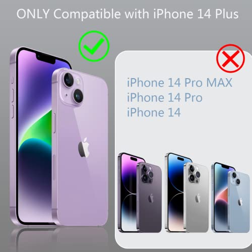 Fingic-iPhone-14-Plus-5G-Case-iPhone-14-Plus-Belt-Clip-Holster-Case-Slim-Combo-Shell-with-Kickstand-Swivel-Belt-Clip-Holster-Rugged-Protective-Cover-for-Men-for-iPhone-14-Plus-5G-67-inch-Black