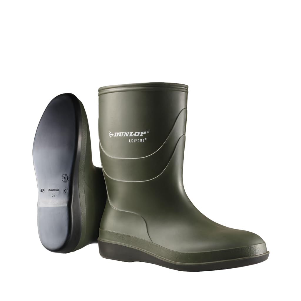 Dunlop Acifort Biosecure Calf - Unisex Adulto - Groen 08, Medium – 100% Impermeable – Talla 40