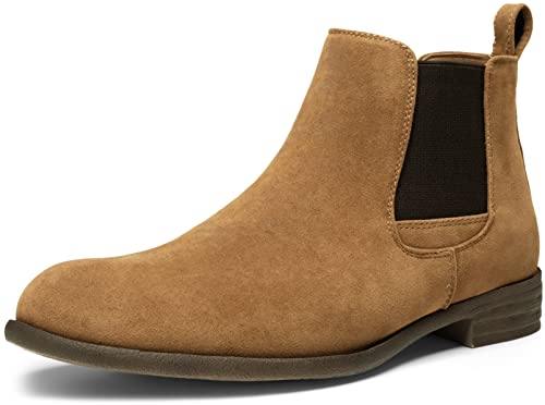 Image of Jousen Men's Chelsea Boots Lightweight Casual Chukka Ankle Boots Classic Elastic Dress Boots For Men