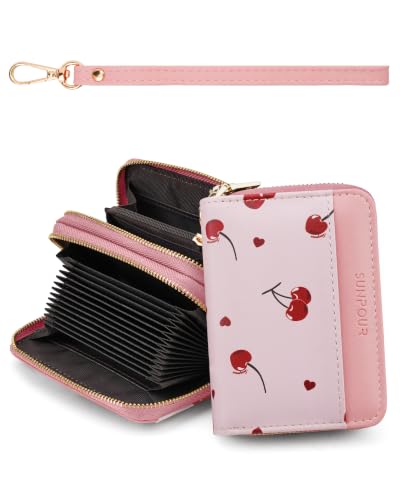 Image of Bows&Cherry Credit Card Holder for Women,Accordion Wallet