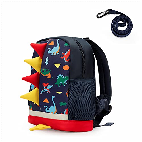 Lesnic Kids Dinosaur Backpack With Leash, Buckles In The Front, Cpc Certified Medium Rucksack For Kids Boys & Girl, Dinosaur Rucksack Toddler Kids Bag 25 10 30.3Cm/10 4 12In #TOP5