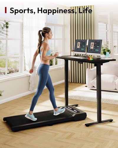 Image of SANODESK Electric Standing Desk 40 x 24 Inches Whole-Piece Desktop Height Adjustable Stand Up Desk w /6-Button Controller Ergonomic Computer Desk for Home Office, Black Frame + Black Tabletop