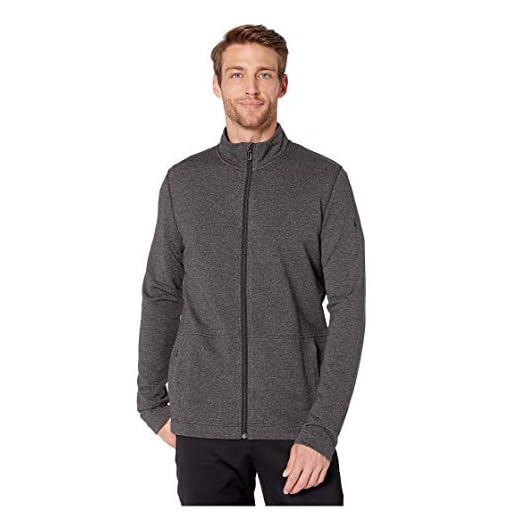 Smartwool Men’s Full Zip Jacket - Merino Sport Wool Fleece Outerwear Charcoal Heather Medium