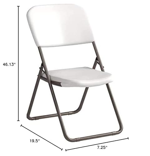 Lifetime 80155 Loop Leg Folding Chair, White Granite , Pack Of 4 #TOP2