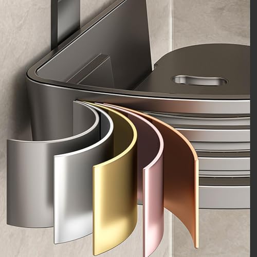 Support mural compact de rangement pour optimiser les petits angles de douche - 8