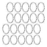 Abaodam Argollas para Llaveros 100 Piezas de Metal Diseño Plano, Adecuadas para Llaveros DIY y Colgantes de Teléfono