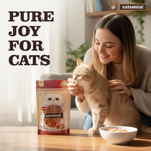 Image of Cataholic Sliced Fish Ham Cat Treats, High Protein Natural Fish Snacks, Soft Chewy Training & Reward Treats for All Cat Breeds, 50 g