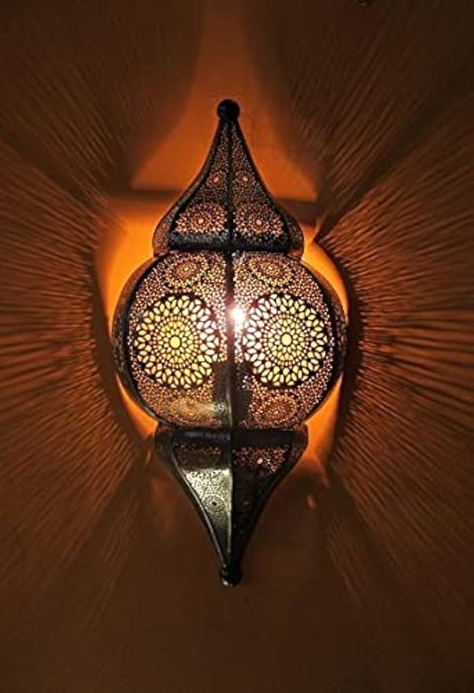 Buy TRADITIONAL DECOR Moroccan Style Hanging Lamp, Pendant