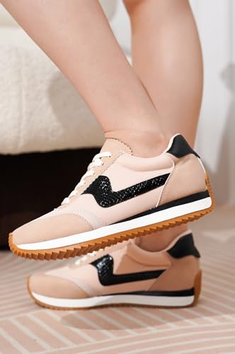 Image of Project Cloud Lace-up Fashion Sneakers for Women Footwear 2026 (Madison) | Memory Foam Insole for Comfortability; Non-Slip Casual Ladies Shoes for Women Sneakers; Lightweight Lace-up Womens Shoes