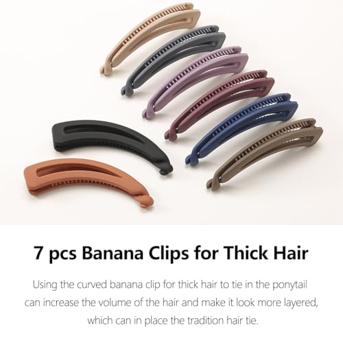 Juego de 8 Pinzas Banana Clips para Cabello miniatura 5