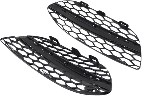 Rejilla delantera para Benz W205 2015-2018, juego de parachoques negro izquierdo y derecho 5