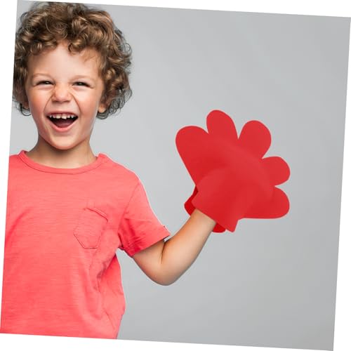 Milisten 2pcs Flower Cheerleading Handheld Gloves for Boys and Girls Safe Materials Fun Props for Sports Themed Parties and Kindergarten Activities Cheerleading Pom Poms for Team Spirit4