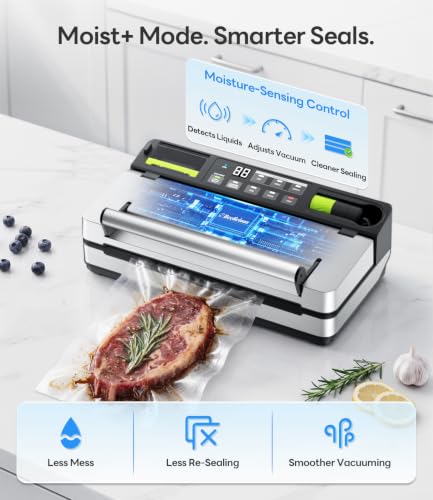 Image of 98kPa Smart Vacuum Sealer with FreshTrack Label Printing & Food Manager App