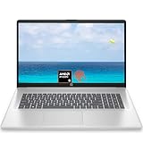 HP 17 Inch Laptop, AMD Ryzen 5 7530U Processor (Beats Intel Core i7-1065G7), 17.3" HD+ Touchscreen, 32GB RAM, 1TB SSD, Windows 11 Home, Natural Silver, Alpacatec Accessory (Renewed)
